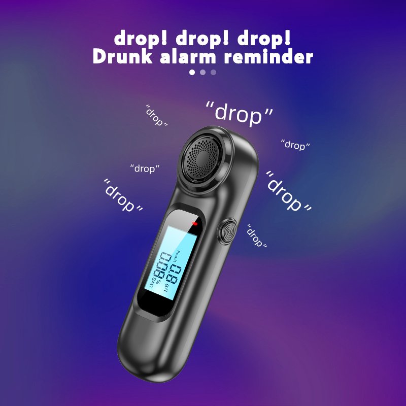 Portable Mini LCD Digital Breath Tester Professional Breathalyzer Alcohol Meter Analyzer Detector