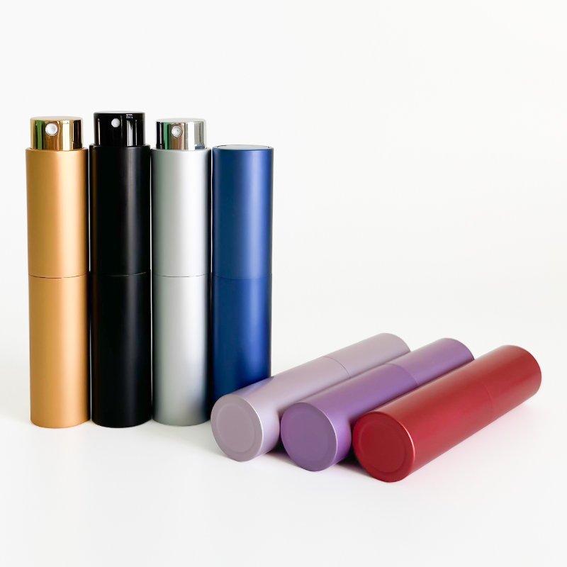 Pocket refillable twist dispenser spray mini tester travel empty 10 ml fragrance perfume atomizer