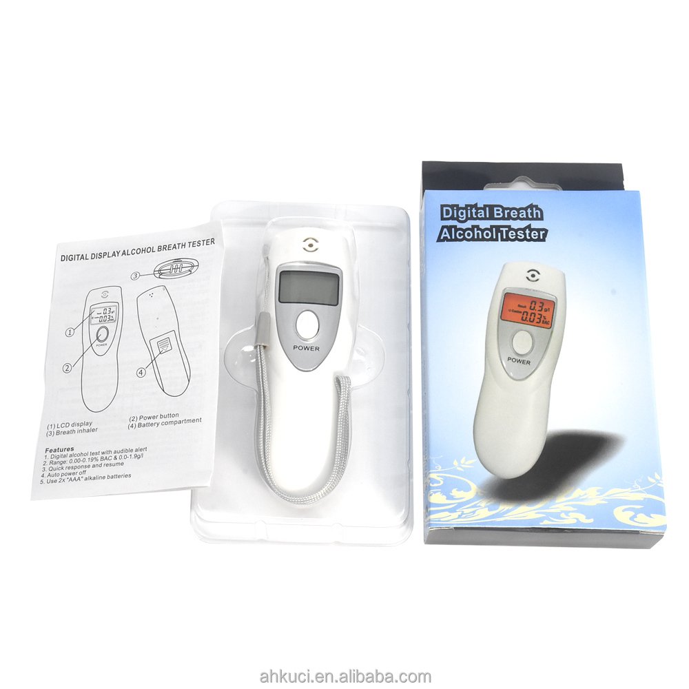 Hot Selling Keychain Semi sensor LED digital Portable electronic breath personal breathalyzers alcohol tester AT-642s