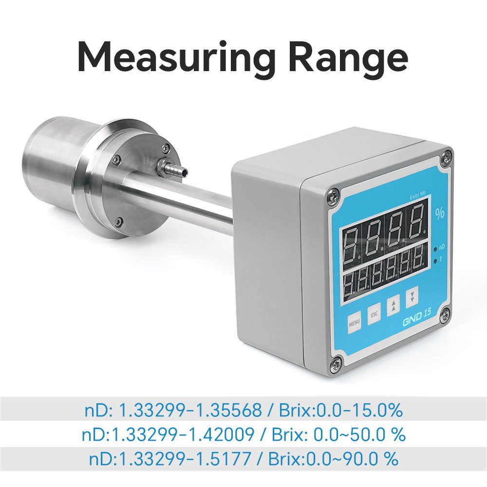 CZ-H high temperature sugar brix meter tester industrial digital display refractometer for concentration monitoring analysis