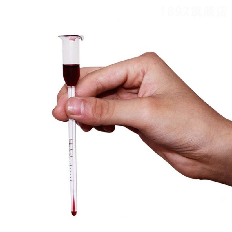 Glass grape wine Alcohol Meter Alcoholmeter content 25% wine alcohol meter vinometer concentration measuring tool