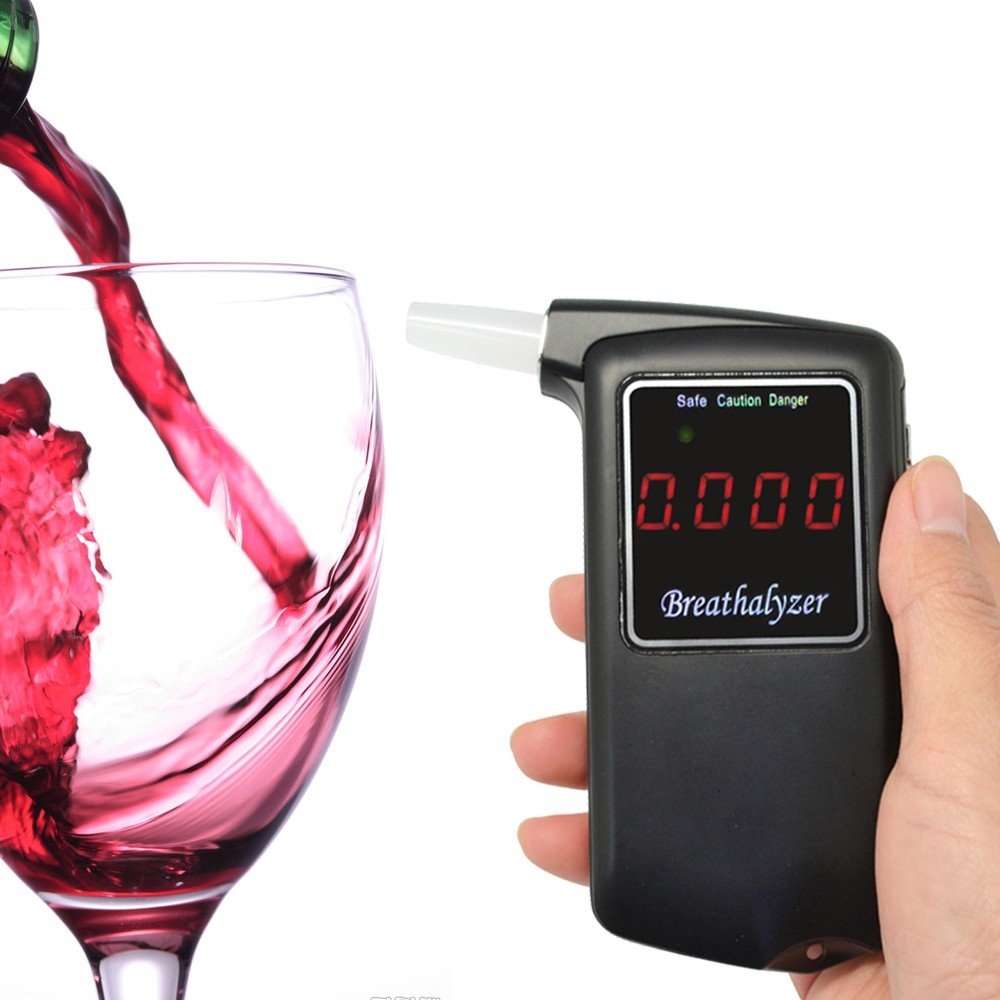 GREENWON Fuel cell sensor Professional digital alcohol tester Portable Digital Alco-meter