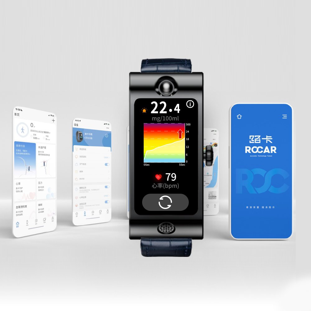 ROCAR HD AMOLED Screen Touch M-90 Smartwatch Heart Rate Sleep Mood Monitor Inteligente Smart Watch