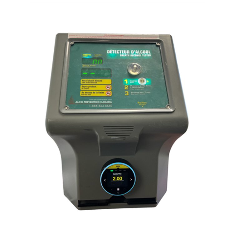 Fast Result High Accuracy Credit Card Reader Coin Operated Smart Breathalyzer Vending Machine at Low Price