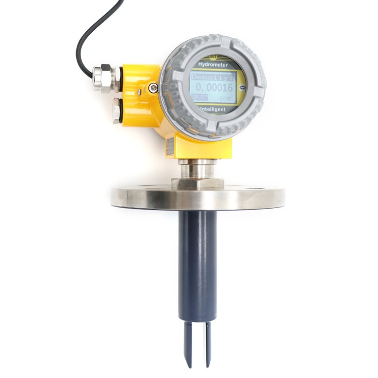 Alcohol tuning fork concentration meter/tuning fork density meter for plug-in pipe installation