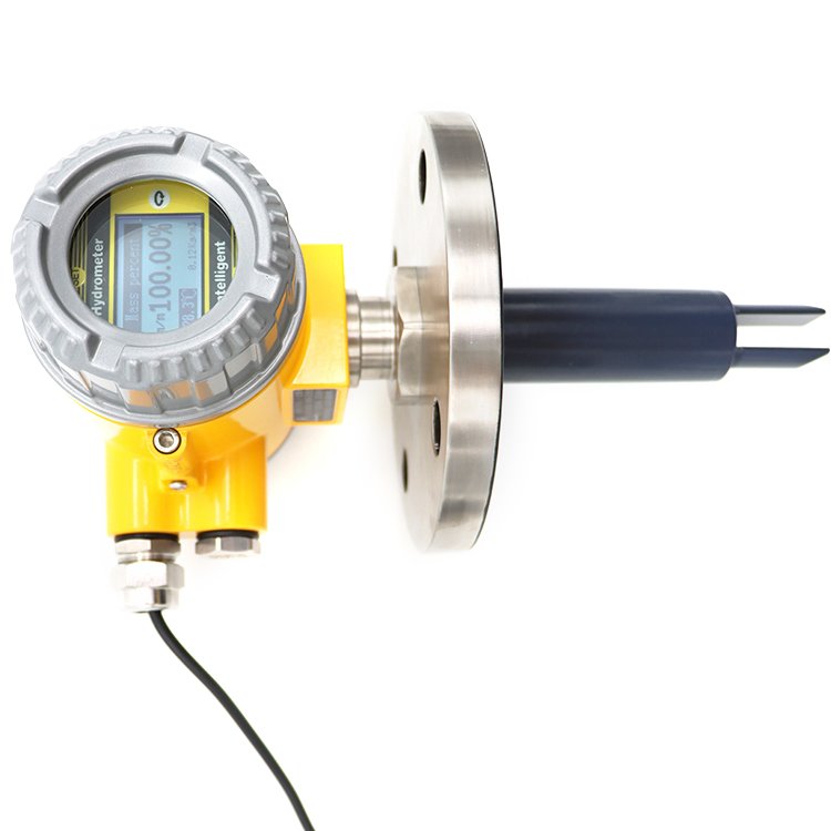 Alcohol tuning fork concentration meter/tuning fork density meter for plug-in pipe installation