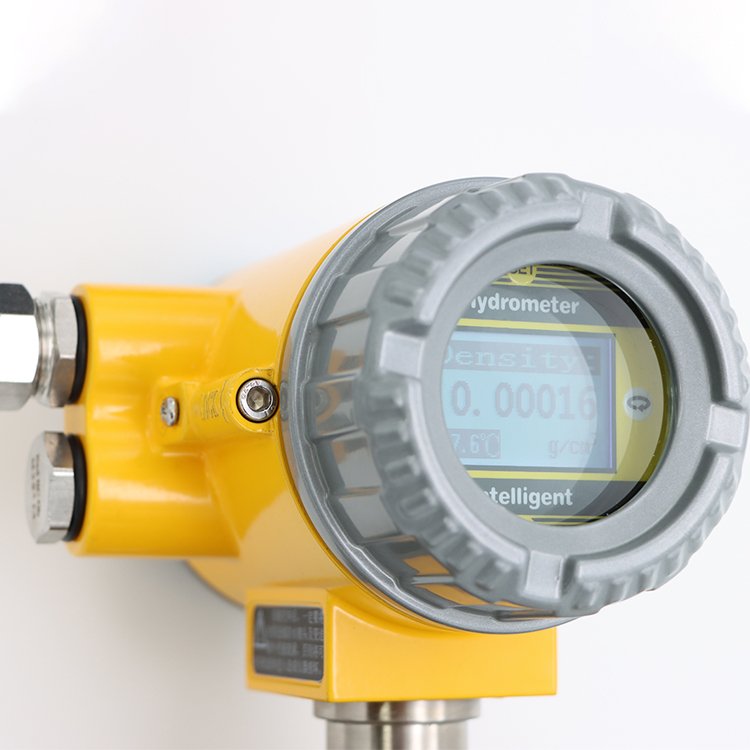 Alcohol tuning fork concentration meter/tuning fork density meter for plug-in pipe installation