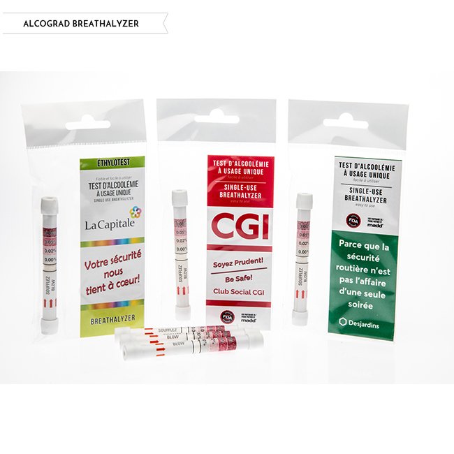 TUV Certified Single Use Disposable Breathalyzer - Alco Tube Plus