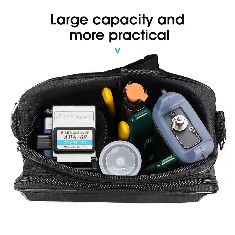 Network Cable Tester Tool Kit Including Screwdriver Wire Stripper RJ45 Connector Crimping Pliers for FTTH Use
