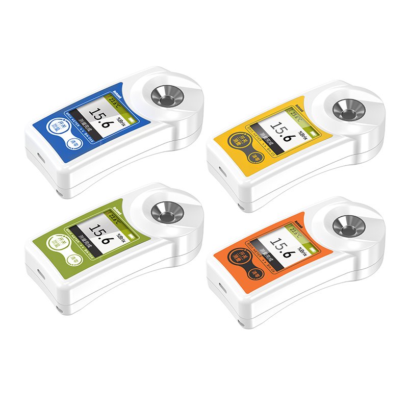 Handheld 0-55% Brix Meter Support customized units Alcohol Whisky Tester Brix Measuring Device sugar Refractometer