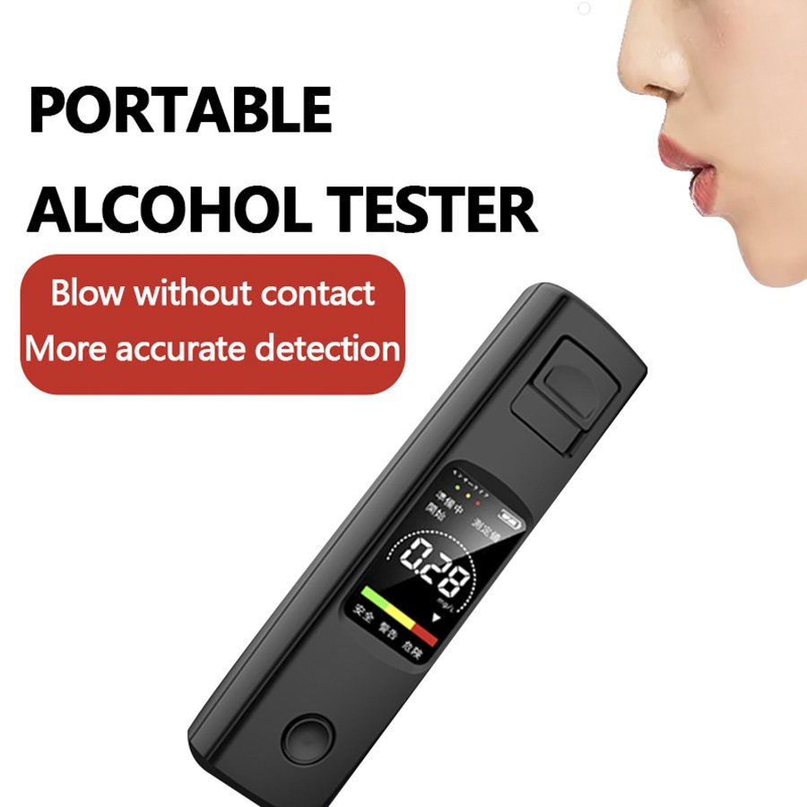 High Sensitivity Digital Breathalyzer Sensor High Precision Alcohol Drunk Tester Alarm Reminder Breath Alcohol Analyzer