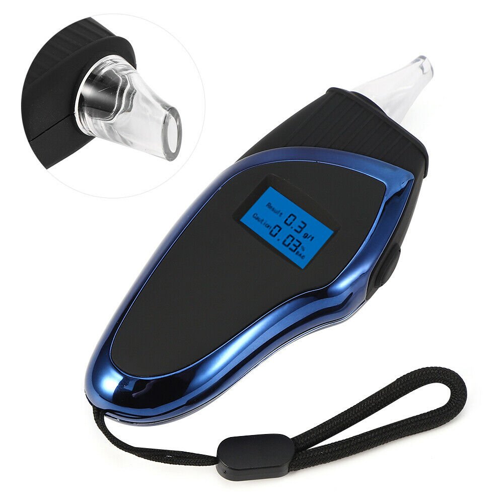 Portable mini digital alcohol tester, air blowing alcohol tester for drunk driving test