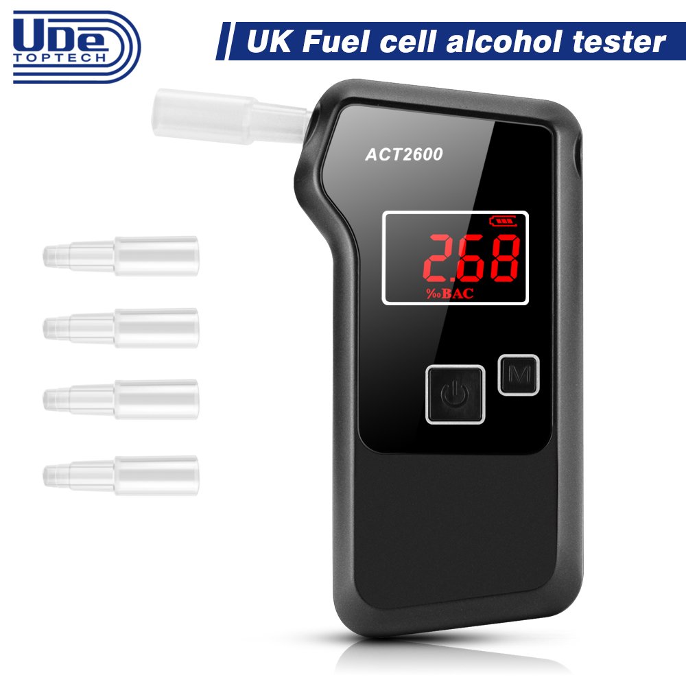 Factory alcohol tester professional breathalyzer switchable units alcohol checker