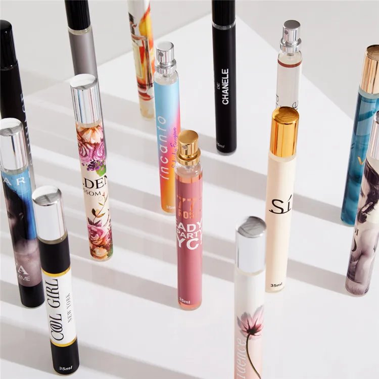factory price famous luxury brand 35ML mini tester pocket perfume spray wholesale