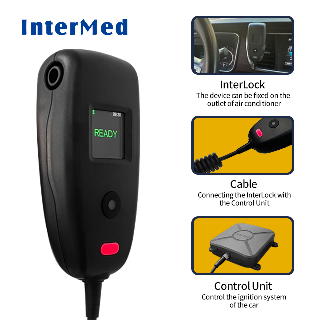 Wireless Breath Analyzer Alcohol Concentration Meter Checker Digital Breathalyzer Alcohol Tester