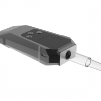 Alcohol detector with semiconductor chip supporting printing function
