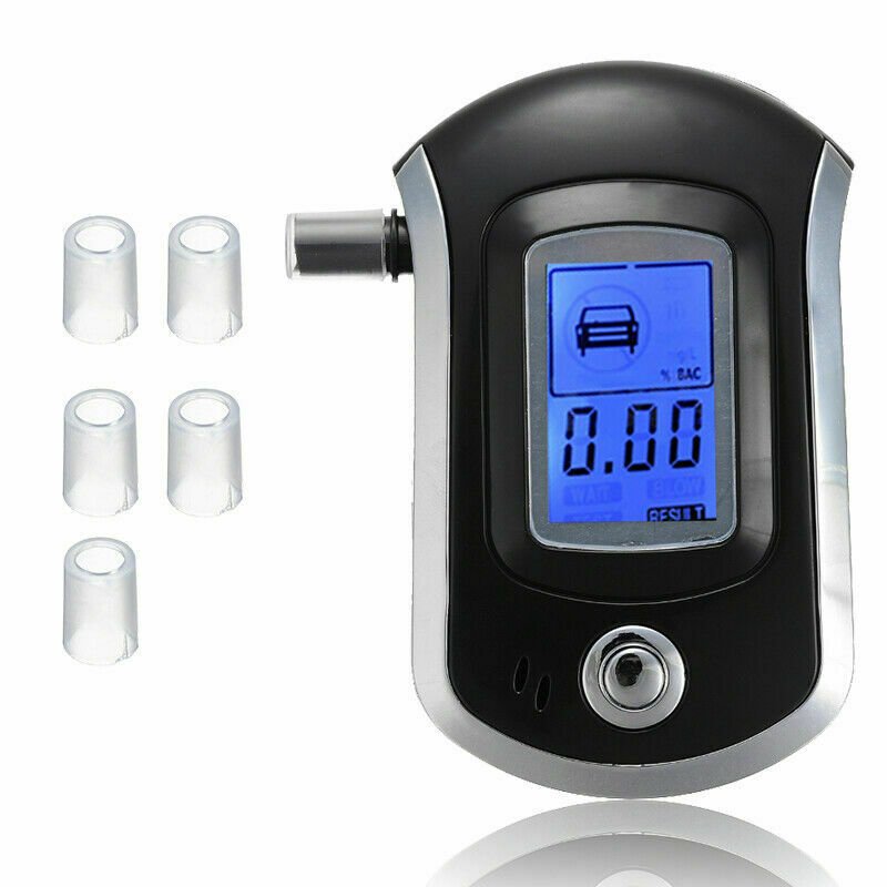 Digital Electronic Alcohol Meter Alcohol Tester with with Mouthpiece Breathalyer