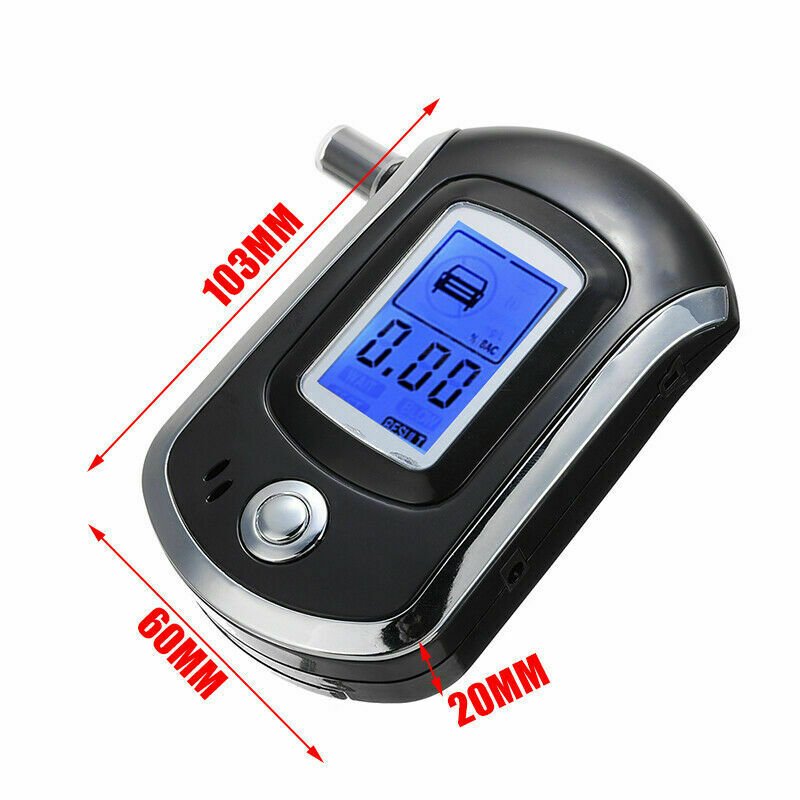 Digital Electronic Alcohol Meter Alcohol Tester with with Mouthpiece Breathalyer