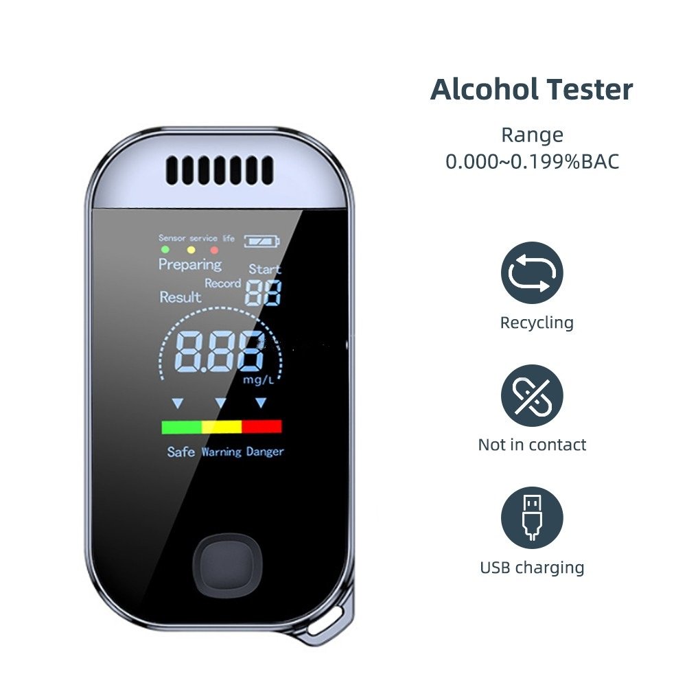 Digital Breath Tester New Model Alcohol Breathalyzer Portable Breath Alcohol Tester Detector Breathalyzer