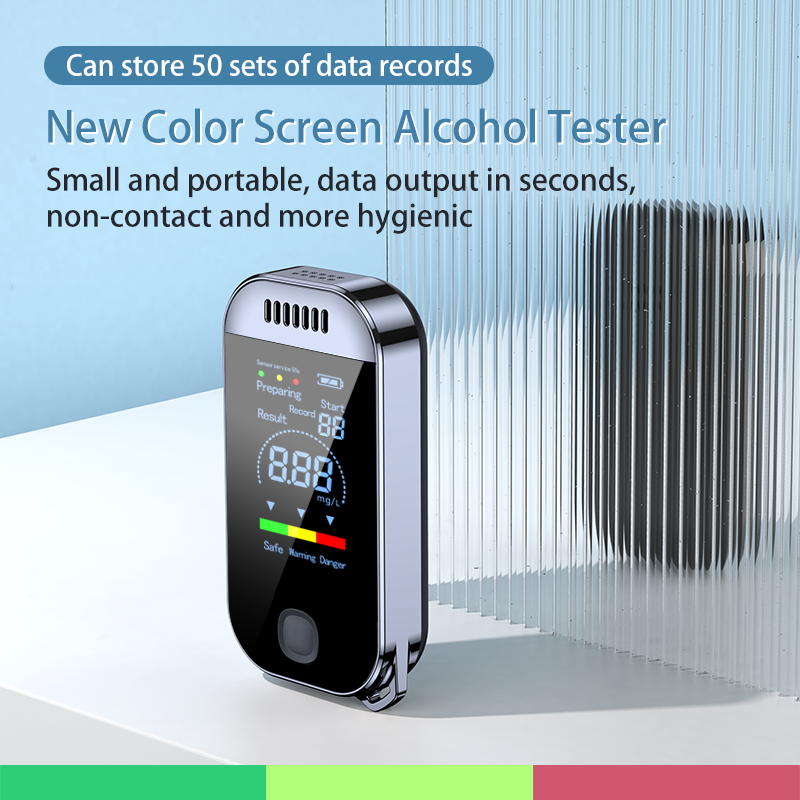 Digital Alcohol Testing USB Rechargeable LED Display Alcohol Detector 0.000~0.199% BAC Alcohole Breath Tester