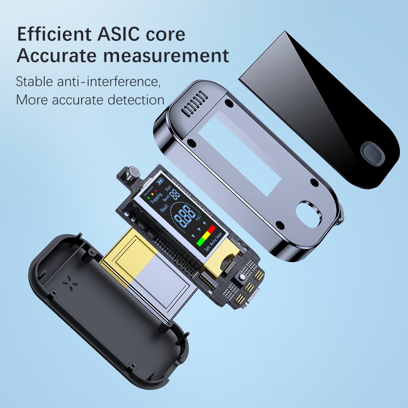 Digital Alcohol Testing USB Rechargeable LED Display Alcohol Detector 0.000~0.199% BAC Alcohole Breath Tester