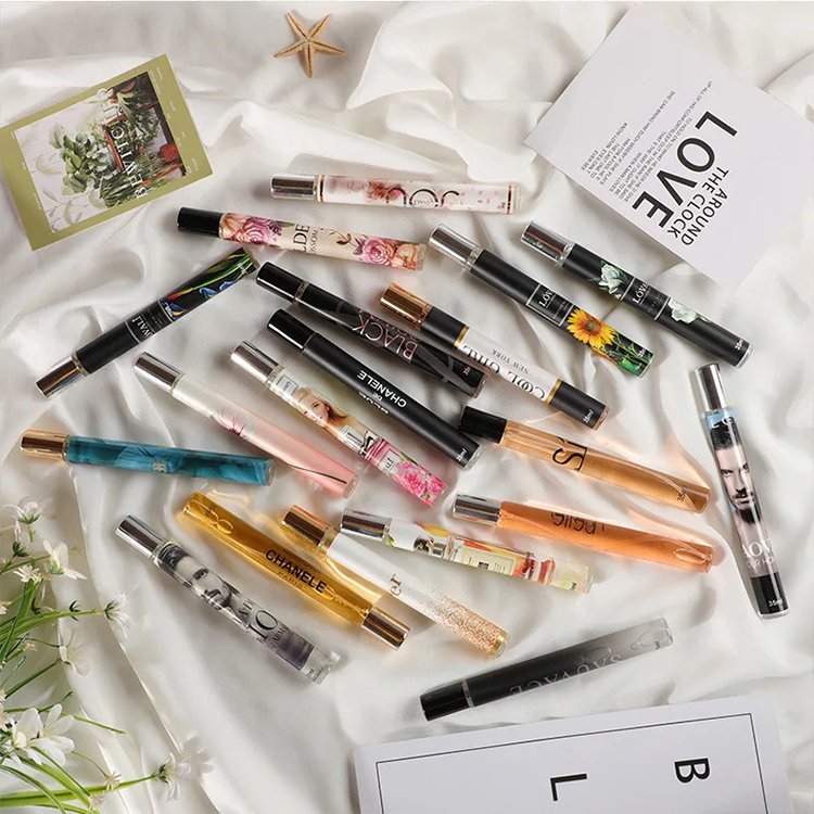 High quality 35ML 33ML floral long lasting mini fragrance pocket perfume tester for woman