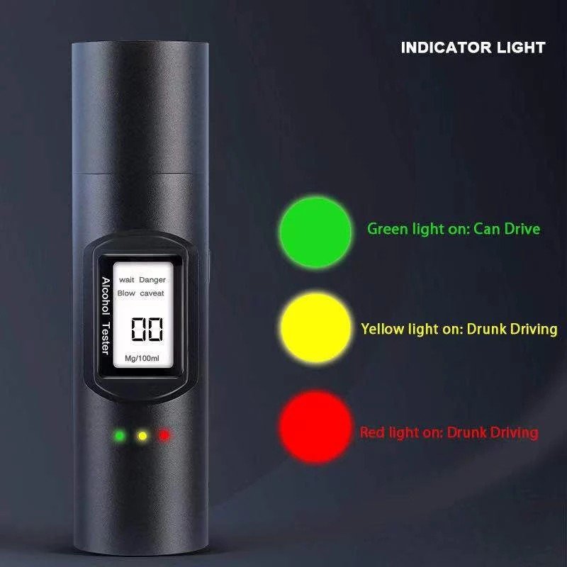 GREENWON Handhold Black Digital Breath Breathalyzer Alcohol Tester Alcohol Meter from Manufacturer BAC Sensor