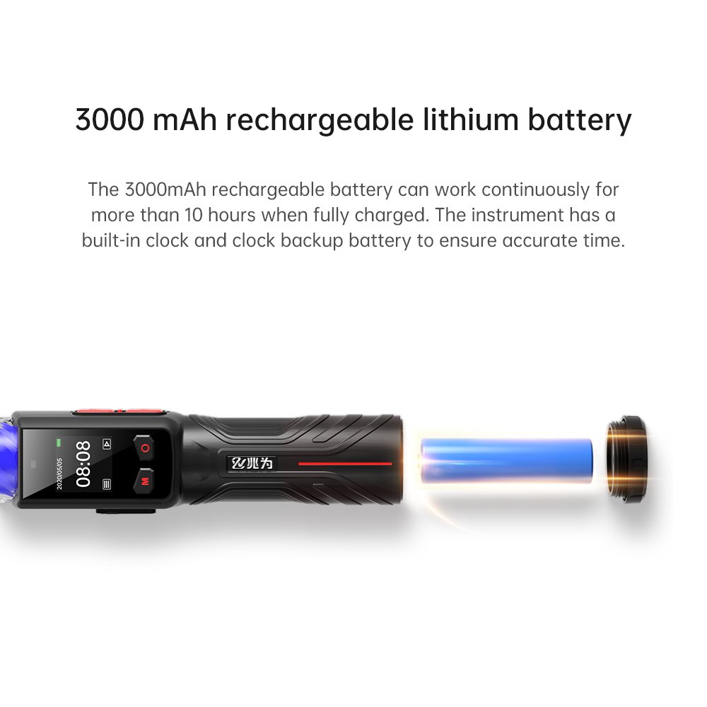 Blowing Type Breathalyzer Blood Alcohol Tester for Roadside Rapid Screening with CE ROHS PC