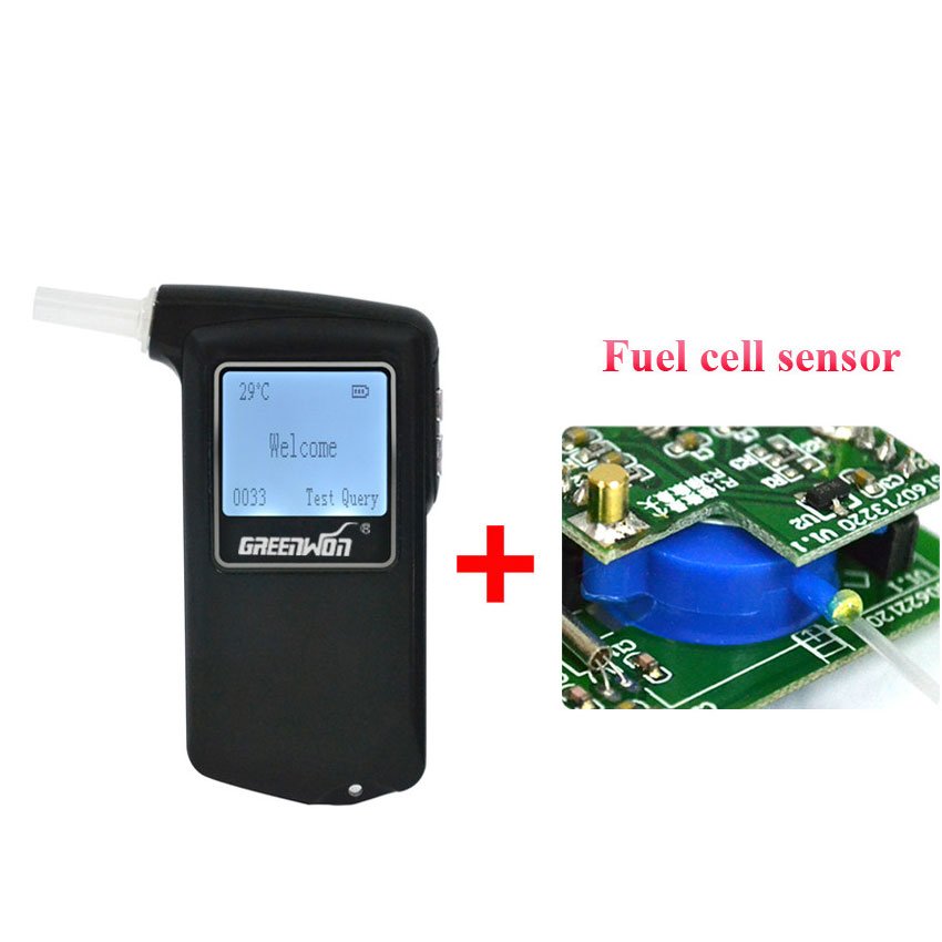 High Quality Inhalation fuel cell sensor breath analyzer personal breathalyzer alcohol tester keychain