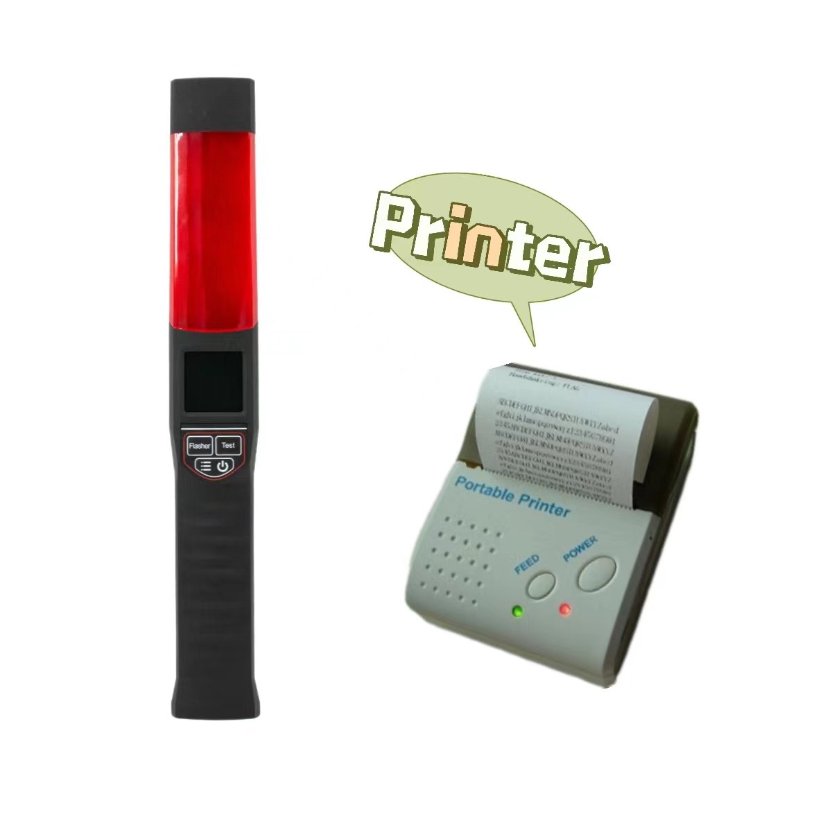 New product Can Connect Printer Advanced Professional Quick Measurement Breath Test Dual Sensor Fuel Cell Alcohol Tester