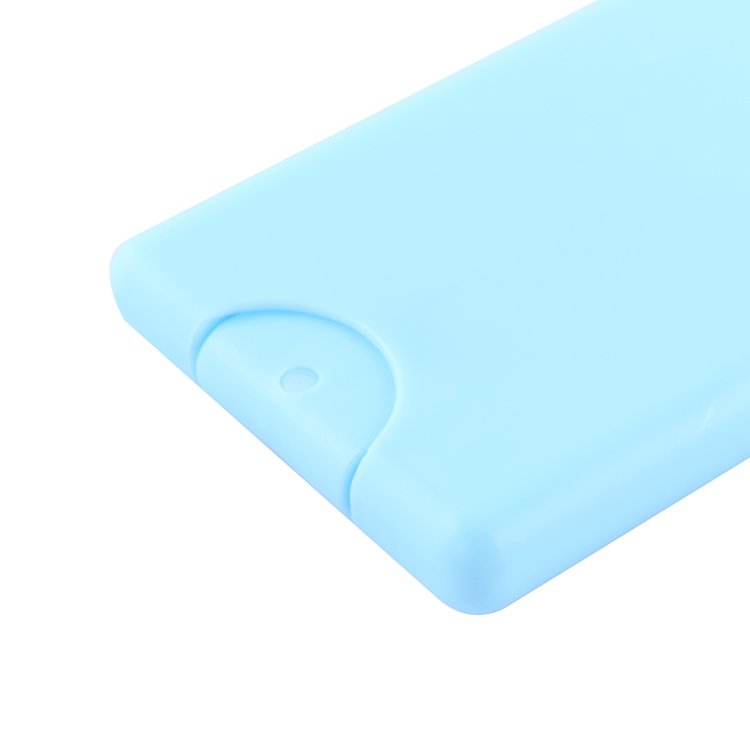 Alcohol free hand sanitizer credit card spray bottle 20ml empty credit card shape plastic spray bottles for perfume