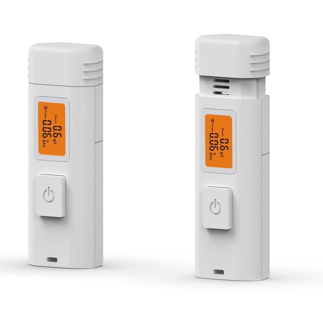 KC-26 White Backlight Alcohol Meter LCD Display Alcoholimetro Household Use Breathalyzer Alcohol Tester
