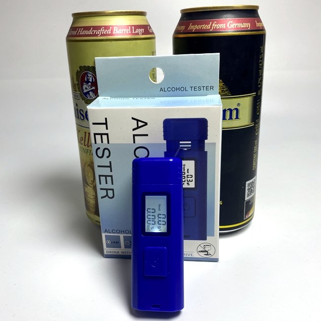KC-26 White Backlight Alcohol Meter LCD Display Alcoholimetro Household Use Breathalyzer Alcohol Tester