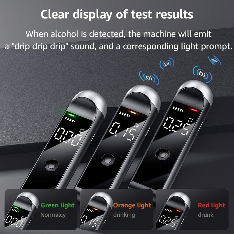 Buy personal breathalyzer alcohol alcohol tester breathalyzer to test alcohol digital can OEMcolor for home/personal use/gift