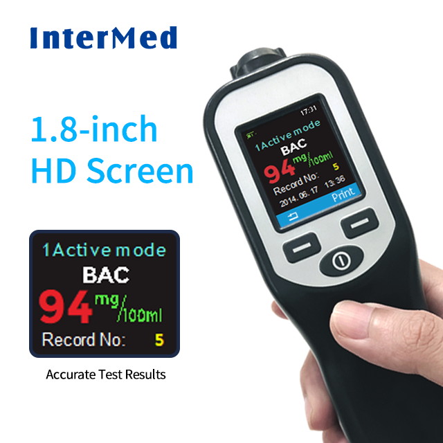 Factory Professional Handheld Portable Fuel Cell Sensor Brand Alcostop Fast Alcohol Breathalyzer Alcohol Tester