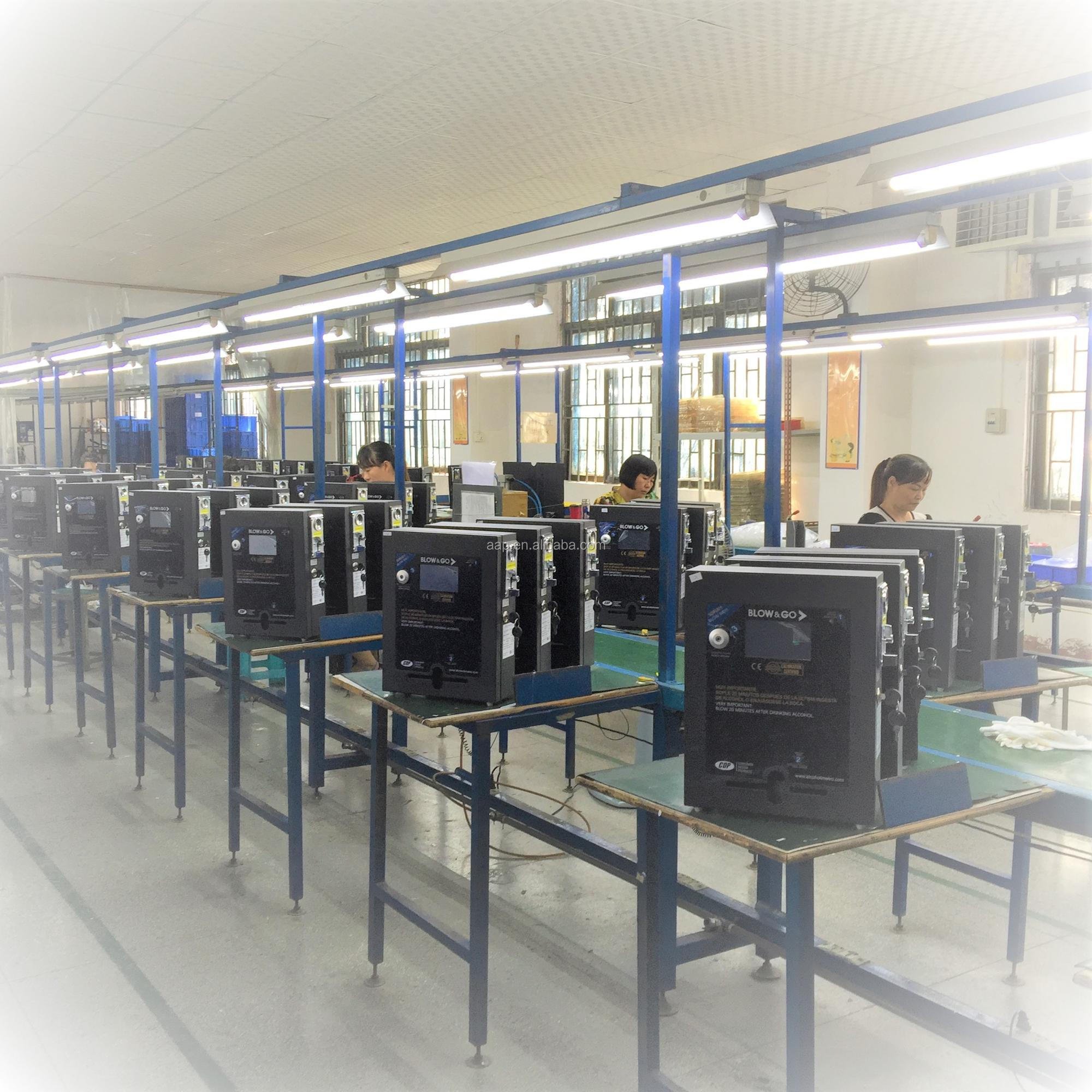 wall mount factory new design Coins operated Alcohol test Multimedia Machine Breathalyzer