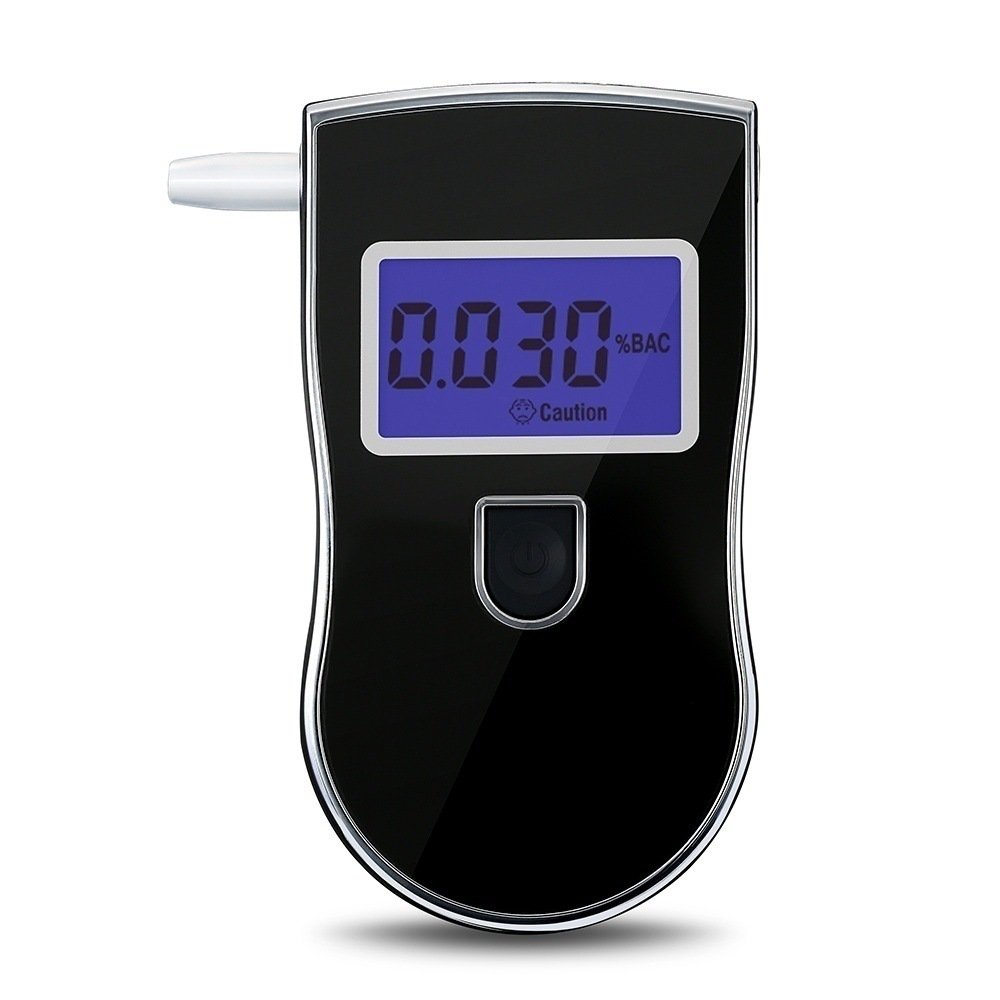 Breathalyzer Digital Alcohol Tester Detector Breath Analyzer Audible Alert Portable with LCD Display