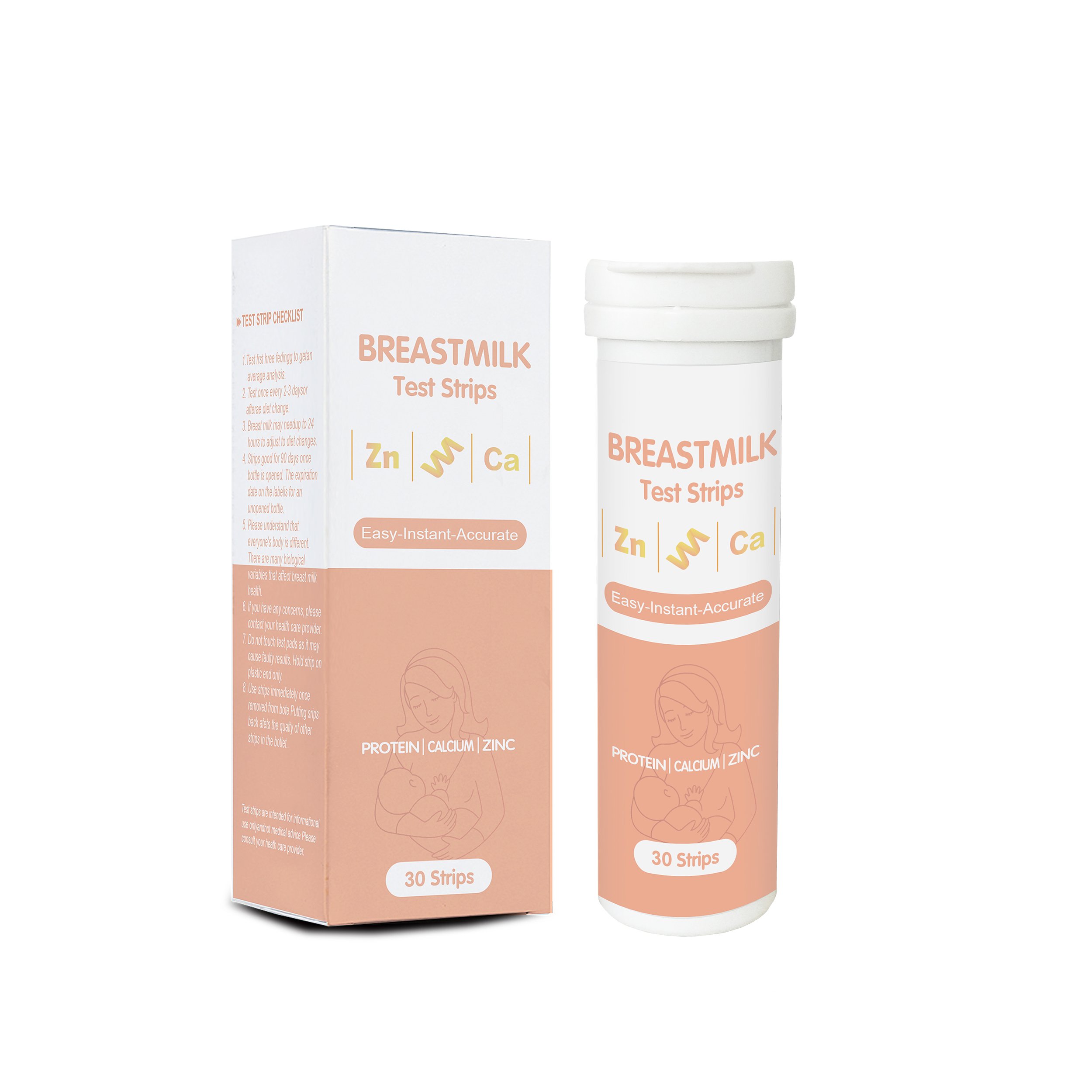 Wholesale Manufacturer Breastmilk Nutrition Test Strips Ca Zn Protein Tester Paper For Nursing Mothers