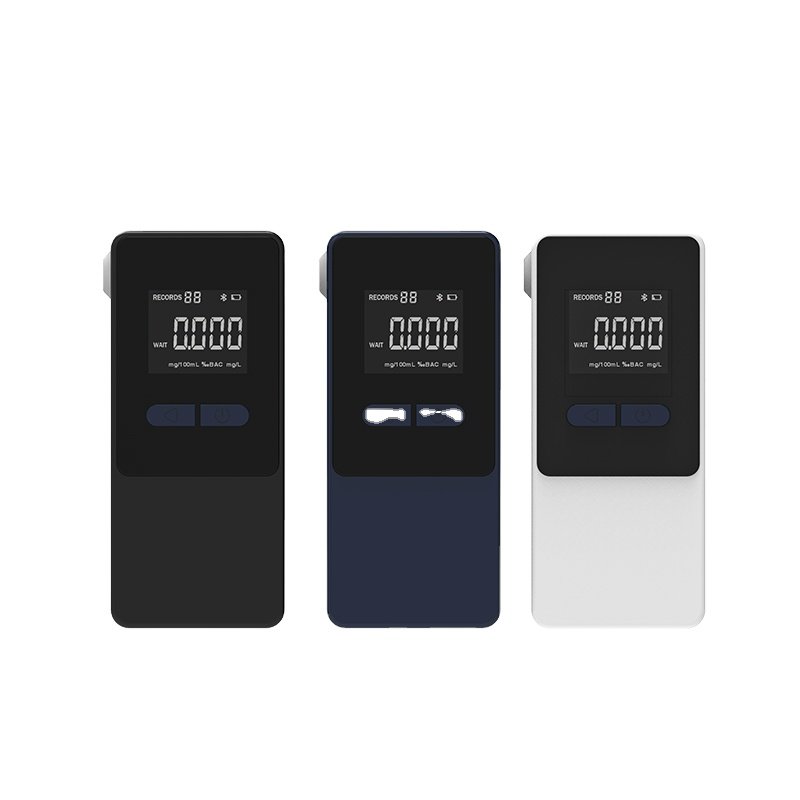 Smart Phone App Breathalyzer Accuracy Alcohol Tester with Bluetooth Digital LCD Display Data Output