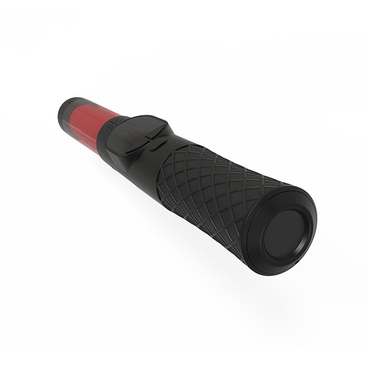 Portable security breath alcohol tester lcd display red strobe digital breathalyzer traffic baton