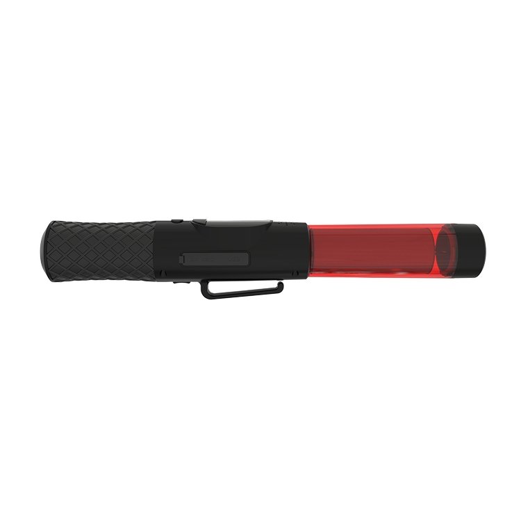 Portable security breath alcohol tester lcd display red strobe digital breathalyzer traffic baton