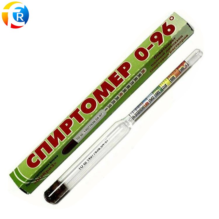 Alcohol Hydrometer Alcoholmeter Alcohol Level Indicator Meter 0 - 96% Hydrometer Spirit Level Tester