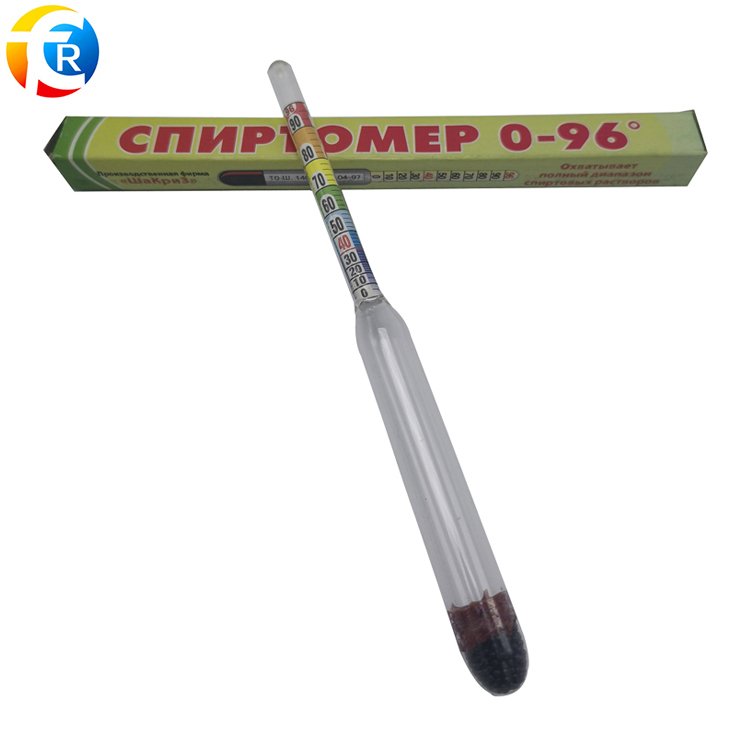 Alcohol Hydrometer Alcoholmeter Alcohol Level Indicator Meter 0 - 96% Hydrometer Spirit Level Tester