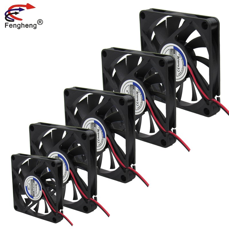 DC 7010 5V 12V 24V sleeve bearing Brushless Cooling Fan 70x70x10mm Waterproof Moisture-proof DC Fan 70mm