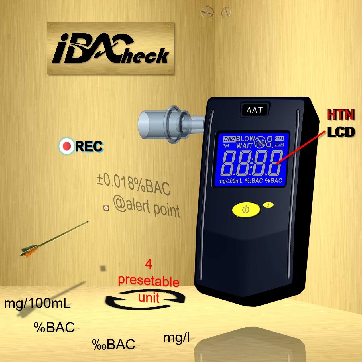 Best price of breath alcohol sensor tester With Good Service ibacheck