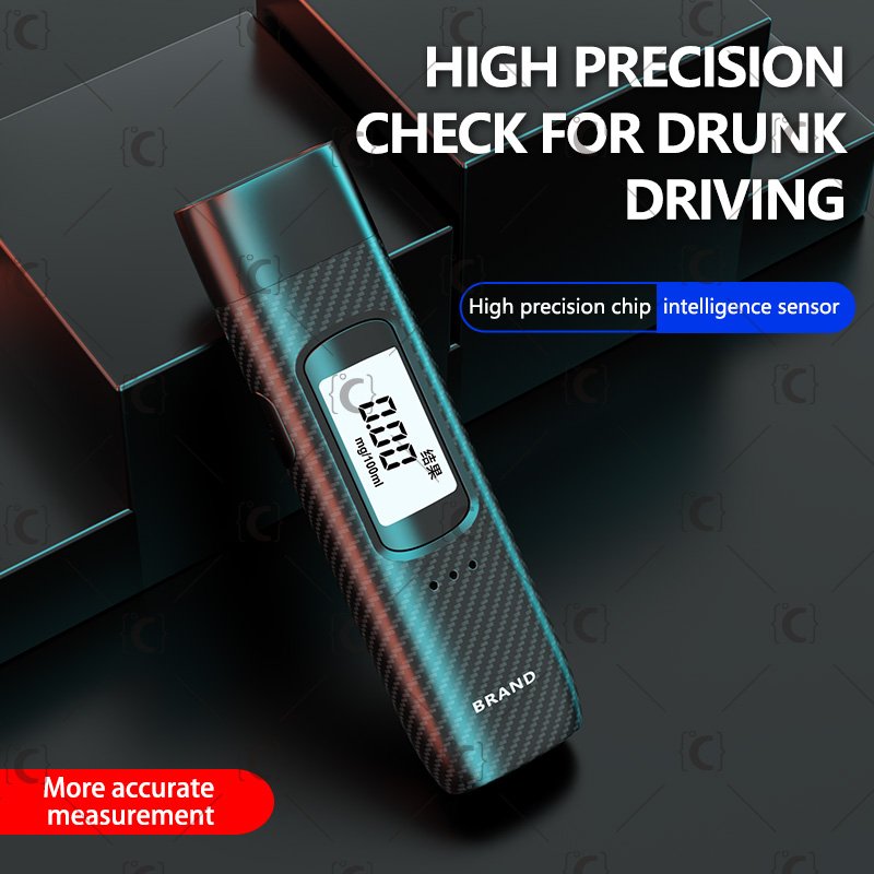 Non-Contact Breath Alcohol Tester, Zinc Alloy Material New Upgrade Portable Breath Alcohol Tester