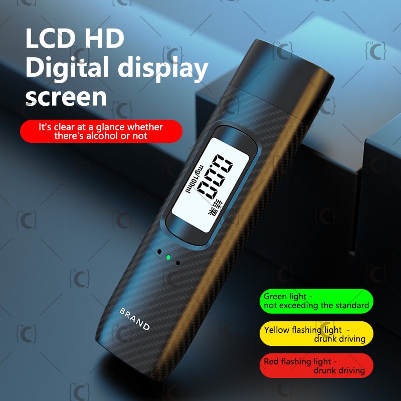 Non-Contact Breath Alcohol Tester, Zinc Alloy Material New Upgrade Portable Breath Alcohol Tester
