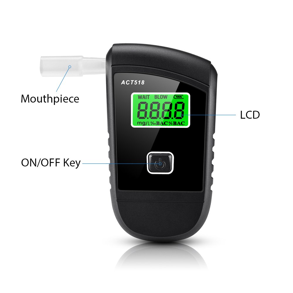 Digit LCD breathalyzer portable alcohol tester handheld alcohol checker