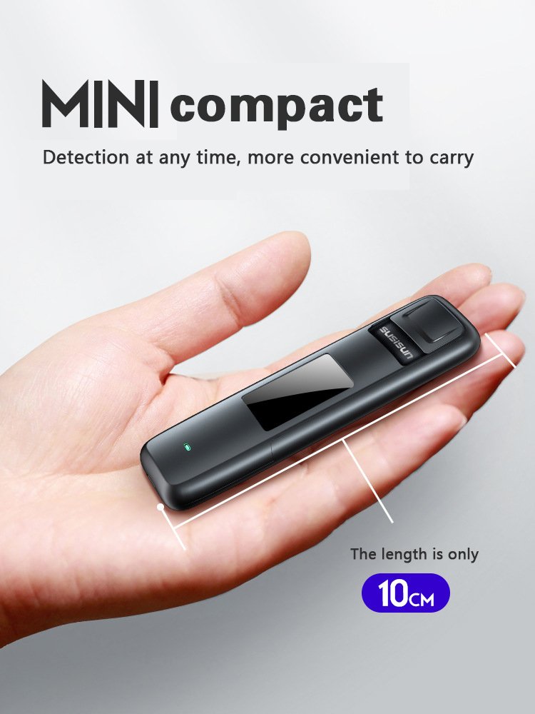 T03 Portable Non-Contact Alcohol Breath Tester with Digital Display Screen USB Rechargeable Breathalyzer Analyzer High Accuracy