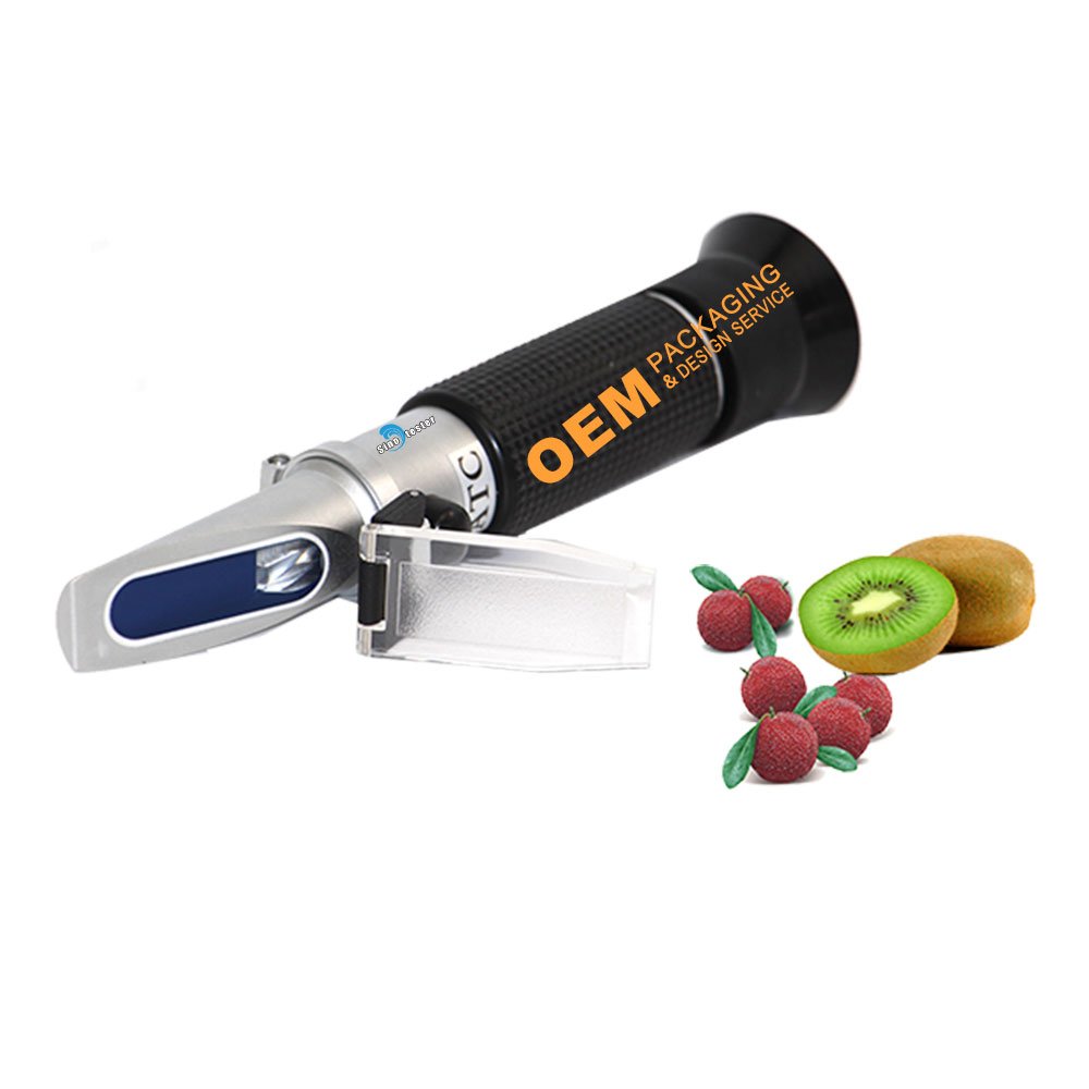 LH-J80 hand held 0-80% Alcohol refractometer ATC spirits tester Alcoholometer single scales Adjustable manual focusing Aluminum